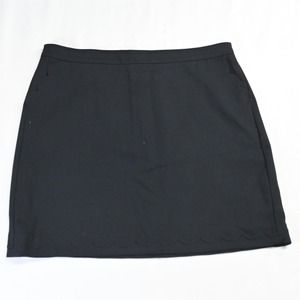 Banana‎ Republic 14 Black Scalloped Stretch Womens Straight Pencil Skirt